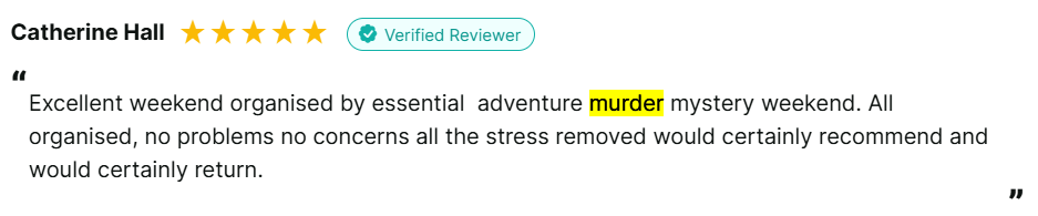 murder mystery review