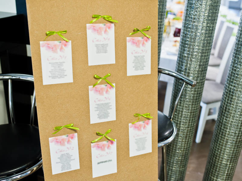 Create your own DIY wedding table plan