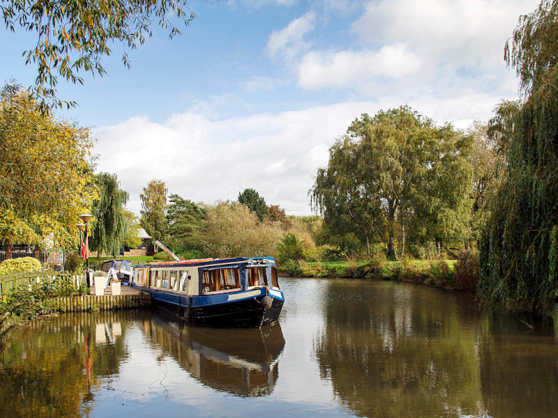 Explore some beautiful countryside on an off-grid canal boat stag do weekend